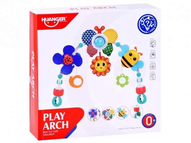 Arc coloré pour poussette et siège Jouets Joyeux