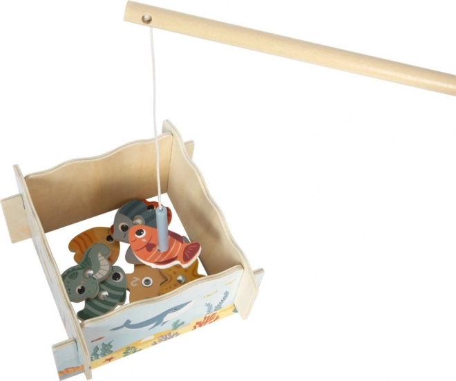 Petite jambe jeu de pêche de poissons