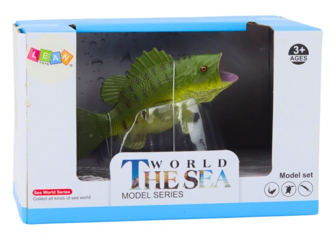 Figurine poisson perche verte 11 cm Animaux du monde
