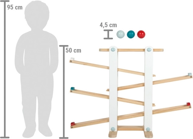 Grandes billes sûres et bois massif