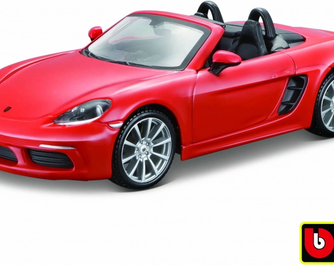 Modèle Bburago Porsche 718 Boxster orange 1:24