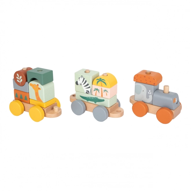 train en bois Safari