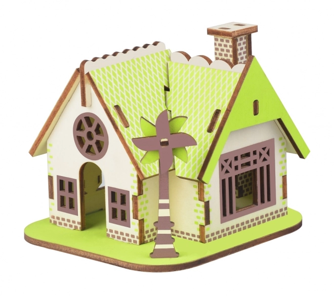 Puzzle 3D en bois Maison Ellie de Woodcraft