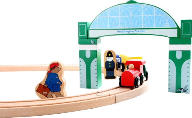 Petit Pied Circuit de Train Bois Paddington 43 pièces