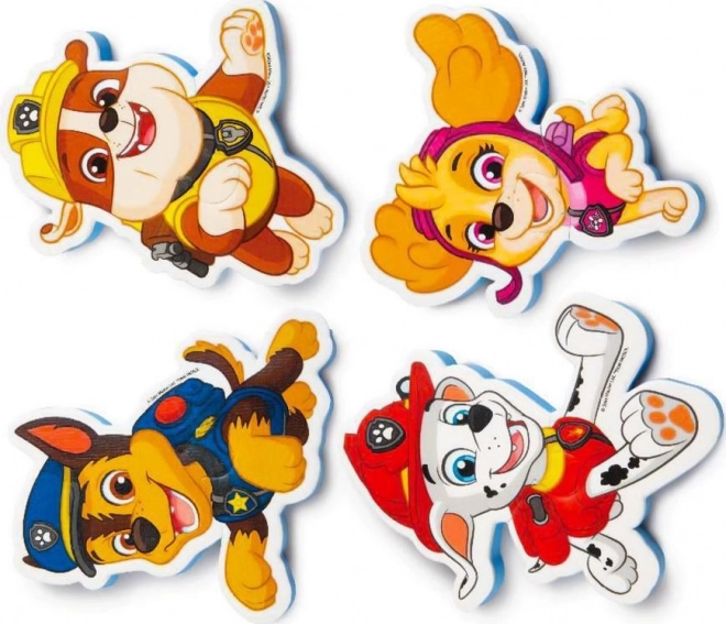 SPIN MASTER puzzle en mousse - Autocollants pour baignoire Pat' Patrouille 4x2 pièces
