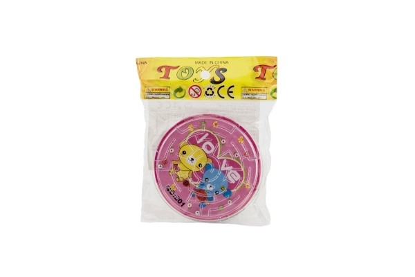 Labyrinthe casse-tête avec bille en plastique 7cm