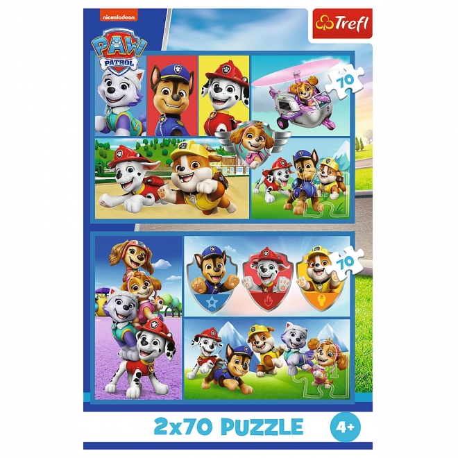 Puzzle Règles Pat'Patrouille 2en1 2x70 pièces