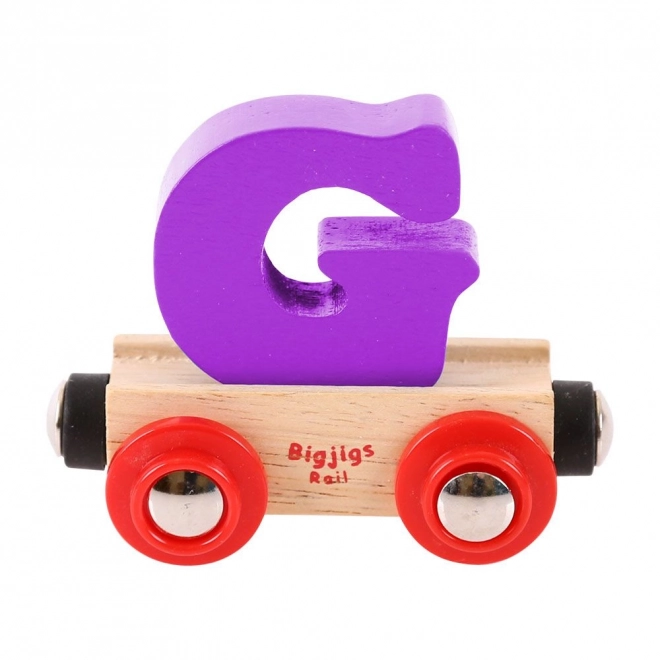 Bigjigs Rail wagonnet en bois - lettre G