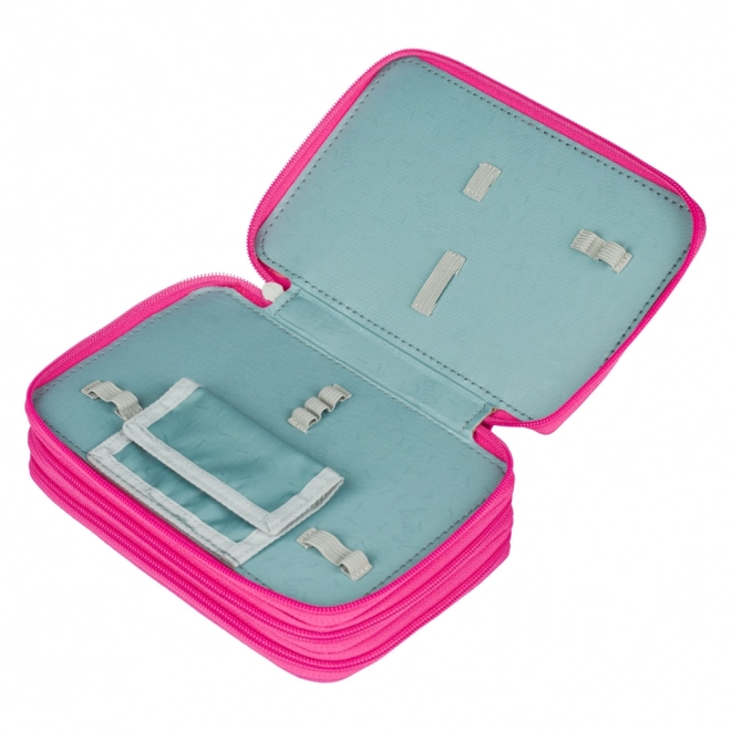 BAAGL Trousse scolaire trois étages Flamants roses