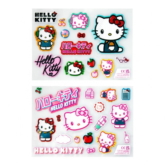 Hello Kitty ensemble d'autocollants 3D