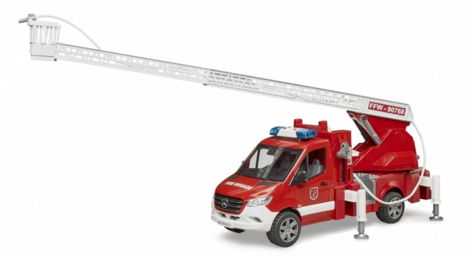 Camion de pompiers Mercedes-Benz Sprinter avec échelle pour enfants