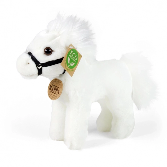 Rappa Cheval en peluche blanc 18 cm ÉCOLOGIQUE