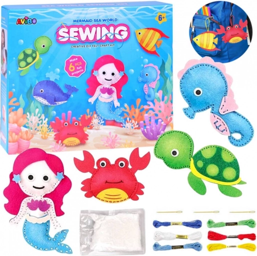 Kit créatif Animaux marins création en feutrine