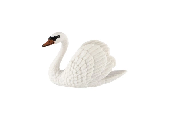 Cygne grand en plastique zooted 7cm dans un sachet