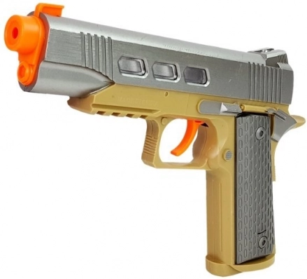 Petit pistolet avec son réaliste de tir et de rechargement