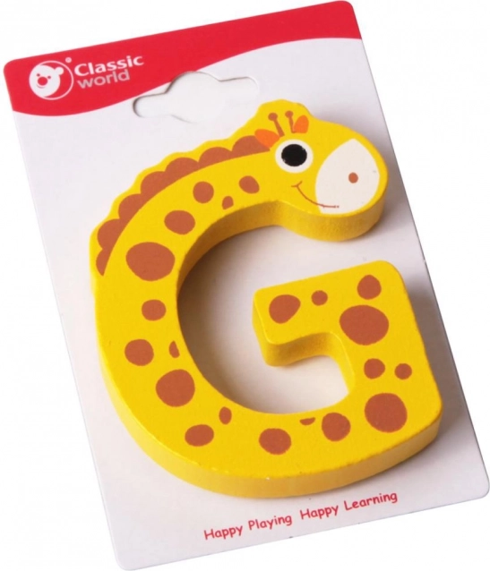 Lettre en bois G Classic World