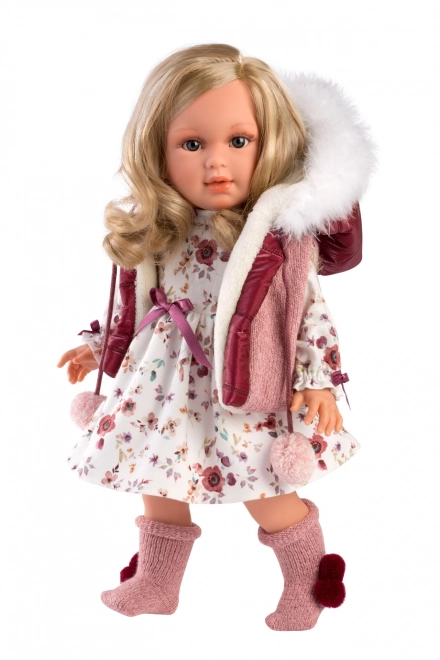 Llorens 54037 LUCIA - poupée réaliste avec corps en tissu doux - 40 cm