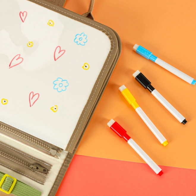 Valise sensorielle Montessori avec dinosaures