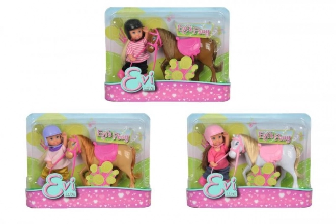 Poupée Evič ka avec poney, 3 types