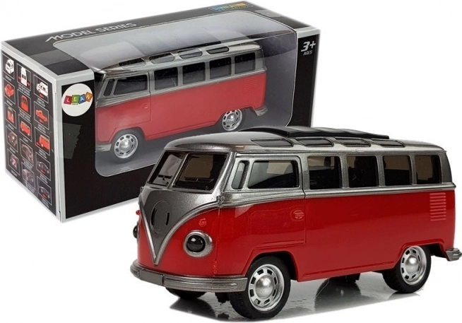 Autobus à friction avec lumières et sons – rouge