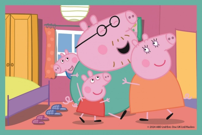 CLEMENTONI Cubes illustrés Peppa Pig, 6 cubes