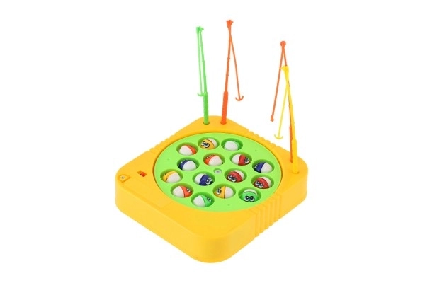 Jeu de pêche/jeu de société 16x17,5cm à piles dans une boîte 16x22x3,5cm