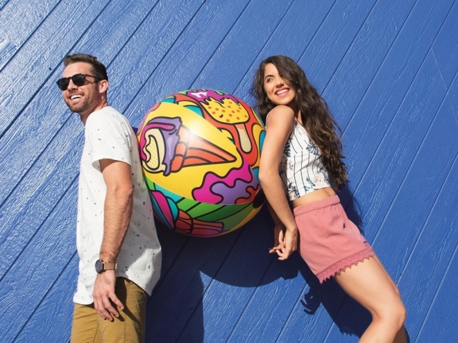 Ballon de plage gonflable coloré 91cm Bestway