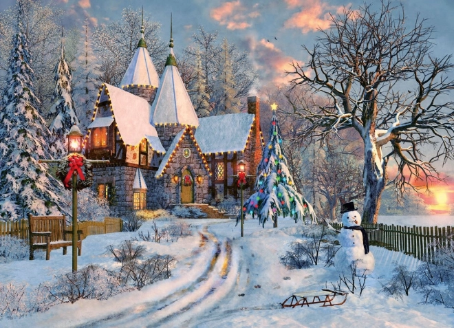 Puzzle EUROGRAPHICS Chalet de Noël 1000 pièces