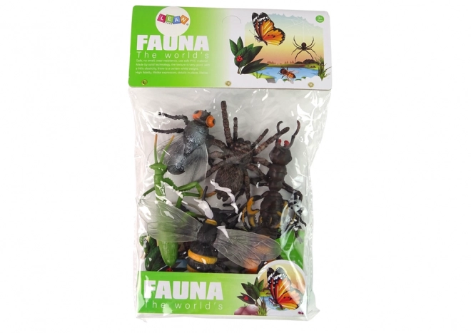Ensemble de figurines d'insectes Insecte Araignée Abeille 6 pcs.