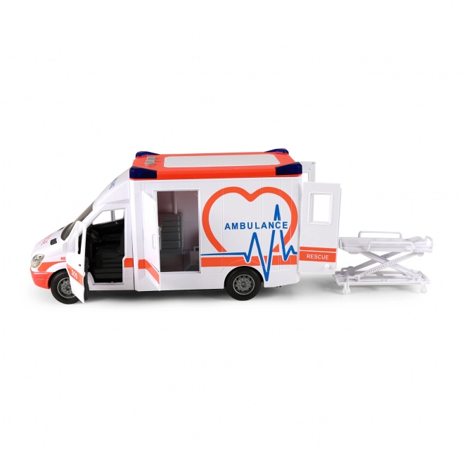 Voiture ambulance avec son et lumière