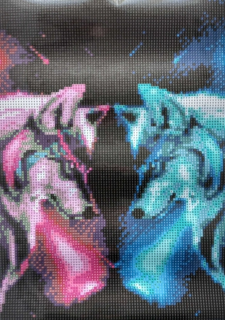 Kit de peinture diamant - regard de loup