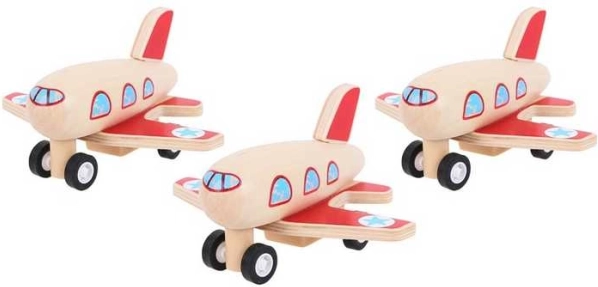 Avion en bois à remontoir