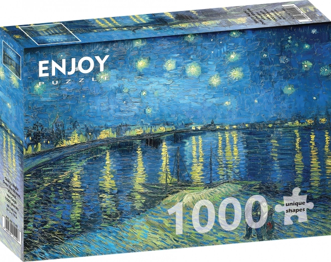 Puzzle Nuit étoilée sur le Rhône 1000 pièces