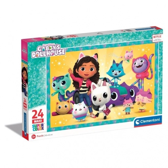 Puzzle 24 pièces Maxi maison des chats Gabi