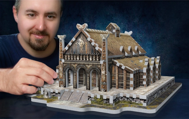 WREBBIT puzzle 3D Seigneur des Anneaux : La Salle Dorée d'Edoras