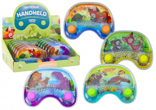 Jeu d'eau coloré avec images d'animaux