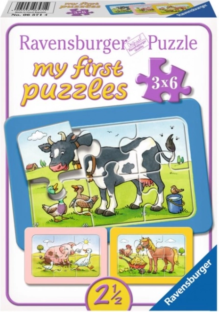 Puzzle 3x6 animaux RAVENSBURGER