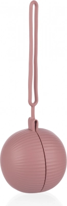 Étui en silicone pour tétine avec fermeture, Old Pink