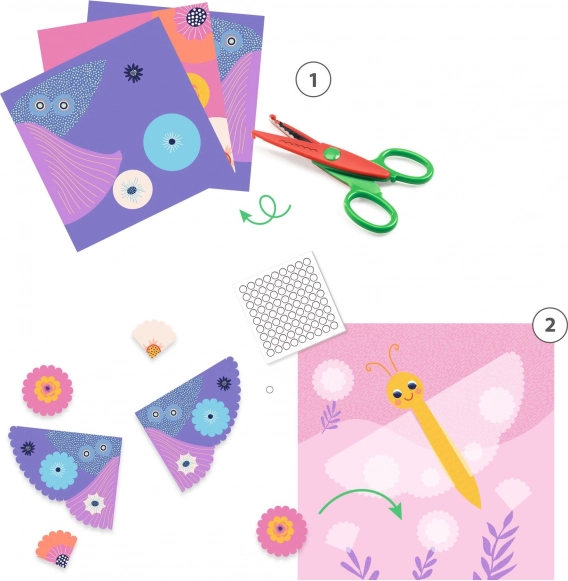 Djeco ensemble créatif Découpage d'animaux