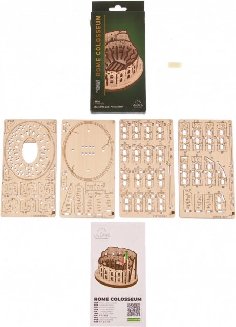 Ugears Puzzle mécanique en bois 3D Colisée