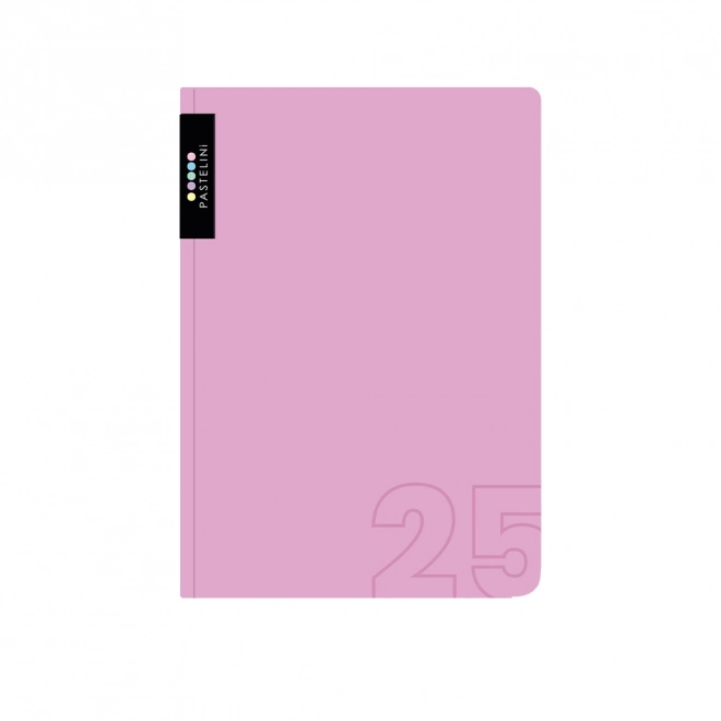 Agenda A5 quotidienne 2025 PASTELINI rose