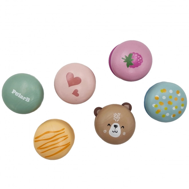 Macarons en bois