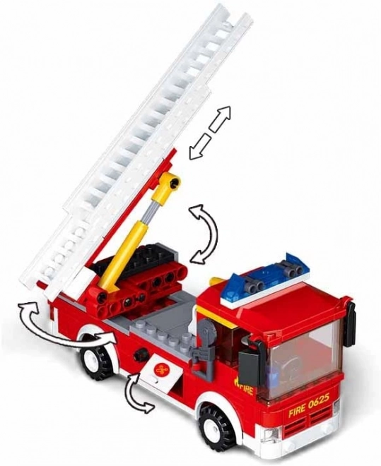 Sluban Pompiers M38-B0625 Camion de Pompier avec Échelle