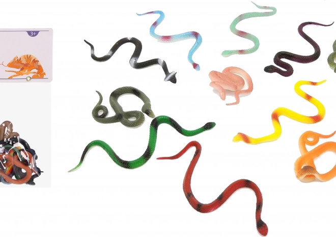Animaux figurines serpents ensemble 12 pcs 10 cm