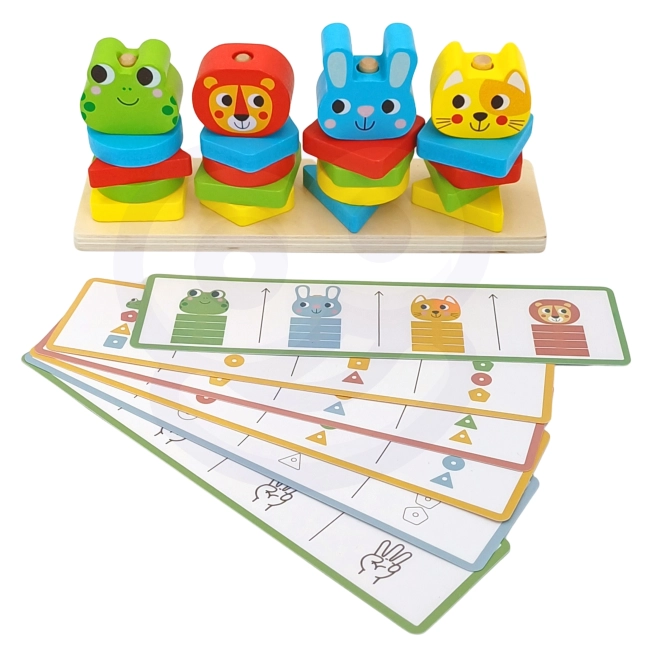 Woopie Montessori Pyramid d'animaux 27 pcs