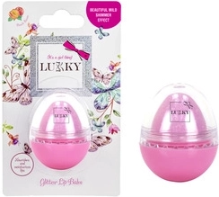 Baume à lèvres hydratant pailleté LUKKY – œuf, rose pâle