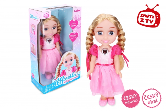 Poupée chantante Maruška 33 cm - Emballage tchèque