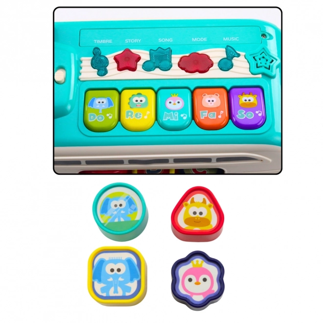 Autobus éducatif interactif avec formes, sons et lumières