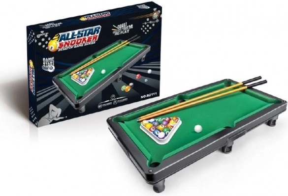 Billard de table en plastique, 48x35x6 cm, en boîte
