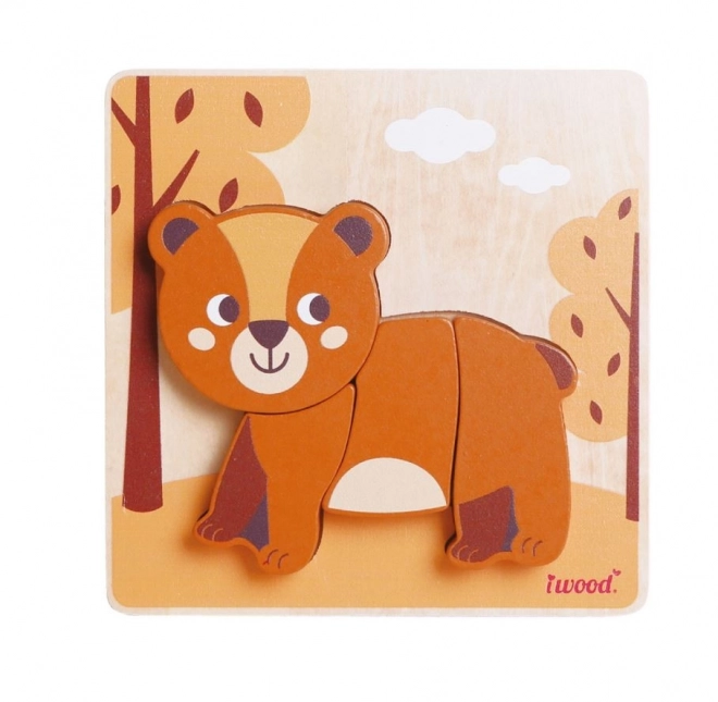 Puzzle Animal en Bois Ours